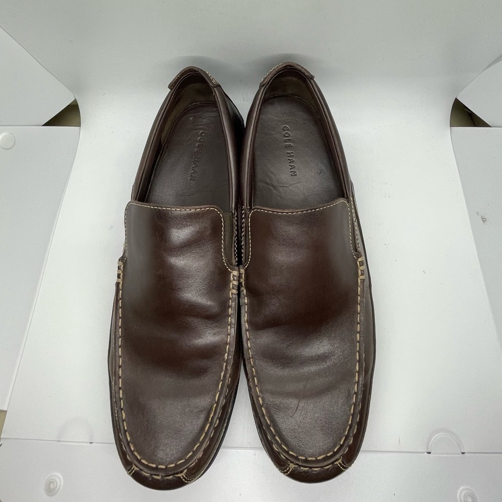 New No Box Cole Hahn Tucker Venetian Men size 11.5 M Casual Coffee Brown - Picture 2 of 7